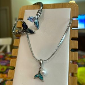 Mermaid bracelet and chain set